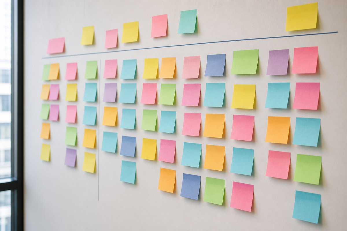 Sticky notes suggesting subscription jobs to be done